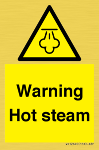 Warning Hot steam